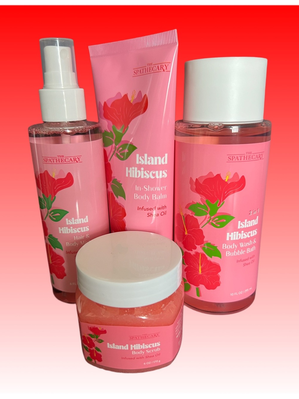 The SpaTheCare Island Hibiscus Body Set